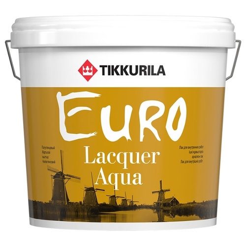 Лак Tikkurila Euro Lacquer Aqua матовый (2.7 л) полиакриловый