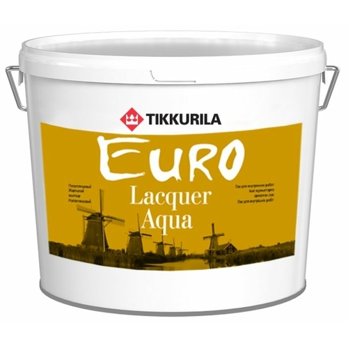 Лак Tikkurila Euro Lacquer Aqua матовый (9 л) полиакриловый