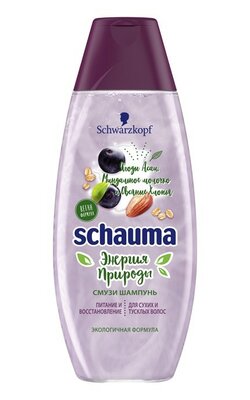 Schauma смузи-шампунь Энергия природы для сухих и тусклых волос, объем: 400 мл Космо 