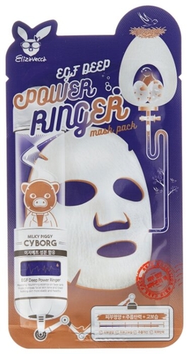 Elizavecca Тканевая маска EGF Deep Power Ringer Mask Pack Кравт 
