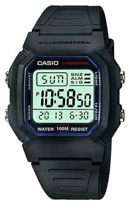 Наручные часы CASIO W-800H-1A Кристалл 