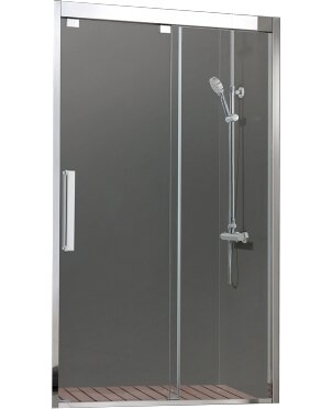 Душевая дверь BRAVAT Stream в нишу одна раздвижная дверь 1200x2000 (BD120,4103S) (Душевые двери)
