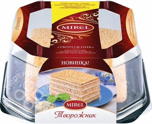 Торт Mirel Творожник 550г Квартал вкуса 