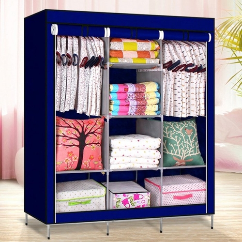 Складной каркасный тканевый шкаф Storage Wardrobe (Синий) Леруа Мерлен 
