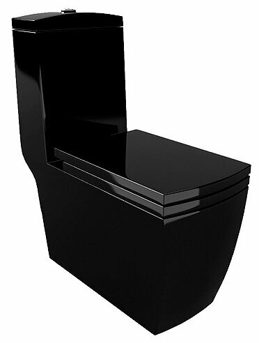 Унитаз с бачком напольный Arcus 050 (черный) с горизонтальным выпуском Леруа Мерлен 