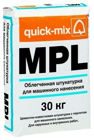 Штукатурка quick-mix MPL wa, 30 кг
