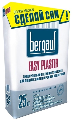 Штукатурка Bergauf Easy Plaster, 25 кг Мастерок 