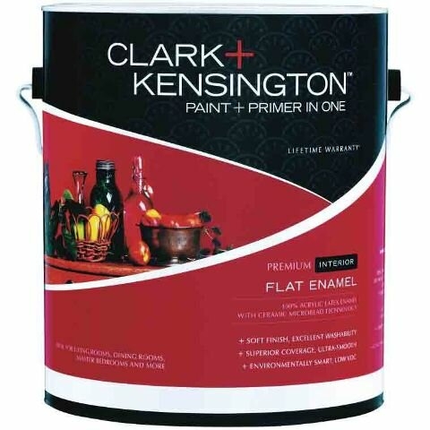 Краска Ace Clark Kensington Paint Primer in one (Ultra White,18.3 л.) Материк 