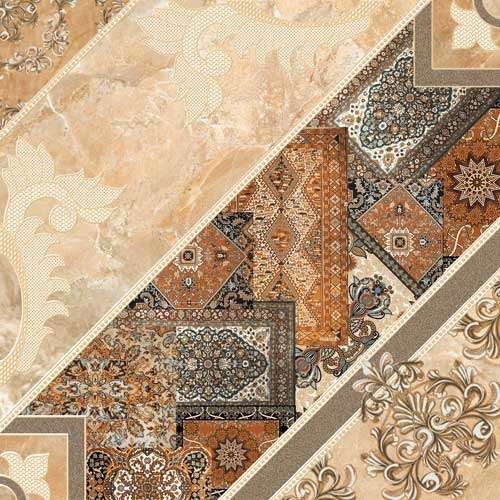 Плитка напольная InterCerama Carpets Темно-коричневая Материк 