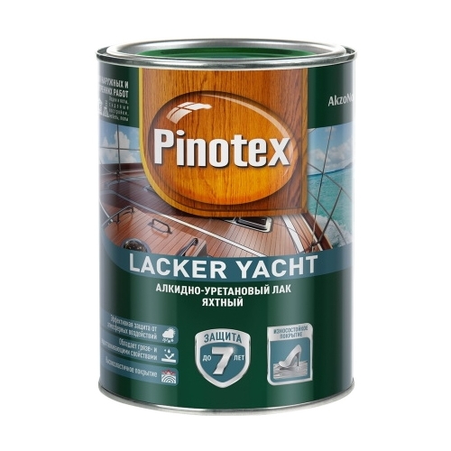 Лак яхтный Pinotex Lacker Yacht полуматовый (1 л) алкидно-уретановый