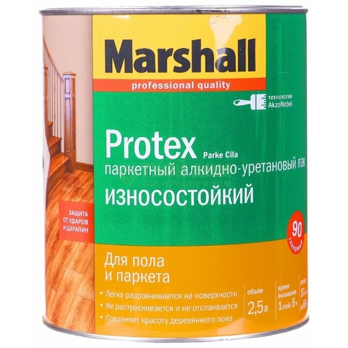 Лак Marshall Protex Parke Cila 90 (2.5 л) алкидно-уретановый