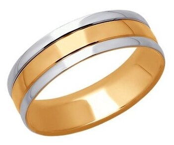 SOKOLOV Обручальное кольцо из комбинированного золота 110164