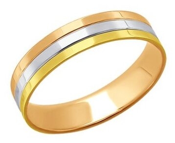 SOKOLOV Обручальное кольцо из комбинированного Мономах 