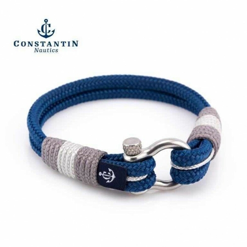 Морской браслет синего цвета для мужчин и женщин — YACHTING CNB #5005 R (Размер запястья-21 См) Мономах 