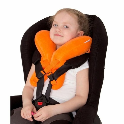 Подушка «Путешественница» для детей, ортопедическая транспортная для шеи, цвет оранжевый Manuni Mothercare 