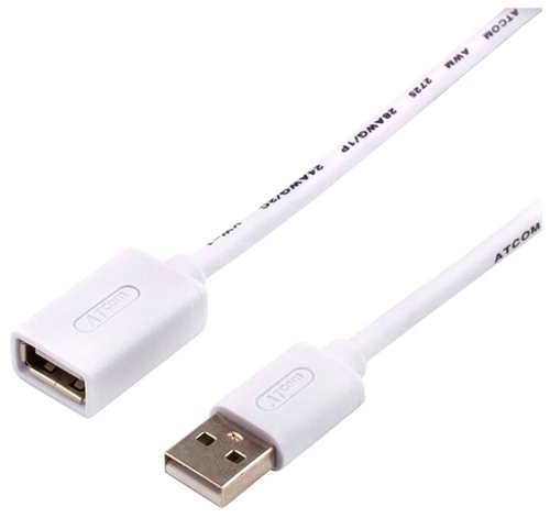 Удлинитель Atcom USB - USB (AT3788) 0.8 м