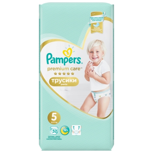 Pampers Premium Care трусики 5 (12-17 кг) 52 шт.