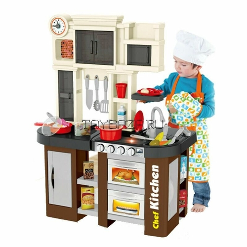922-101 Детская кухня игровая с буфетом, со светом,с водичкой Talented Chef Kitchen Папа Карло 