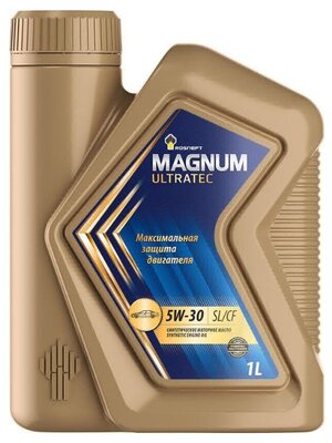 Моторное масло Роснефть Magnum Ultratec 5W-30 1 л, объем упаковки: 1 л ПерекрестОК 