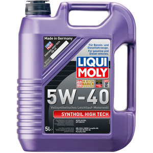 Моторное масло LIQUI MOLY Synthoil High Tech 5W-40 5 л, объем упаковки: 5 л ПерекрестОК 