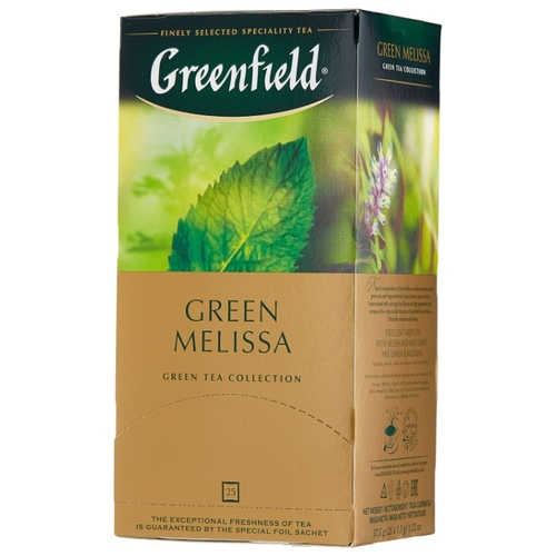 Чай зеленый Greenfield Green Melissa в пакетиках ПерекрестОК 