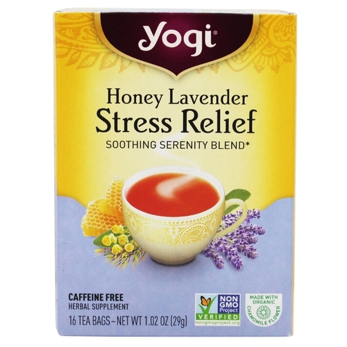 Чай травяной Yogi Tea Honey lavender stress relief в пакетиках ПерекрестОК 