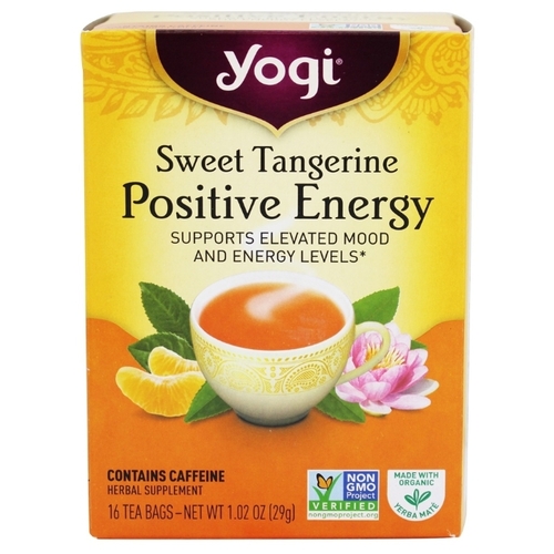 Чай черный Yogi Tea Sweet tangerine positive energy в пакетиках
