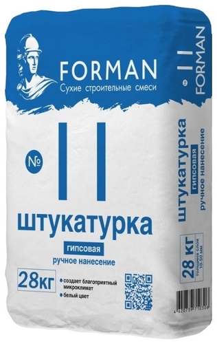Штукатурка Forman гипсовая №11, 28 кг Практик 