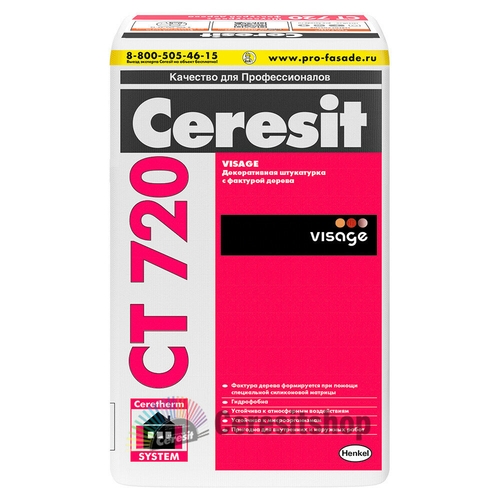 Декоративная штукатурка Ceresit CT 720