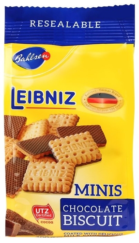 Печенье Leibniz Minis chocolate, 100 г Продтовары 
