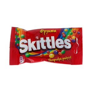 Кондитерские изделия Skittles Жевательные конфеты в сахарной глазури 38 г Фрукты WRI-443481 Простор 