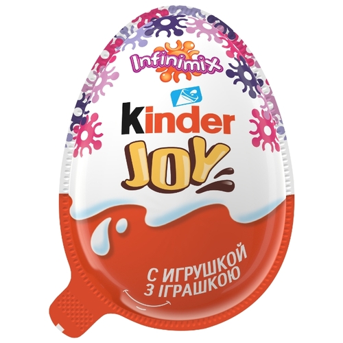 Шоколадное яйцо Kinder Joy Infinimix с игрушкой, серия для девочек, 20 г Санта 