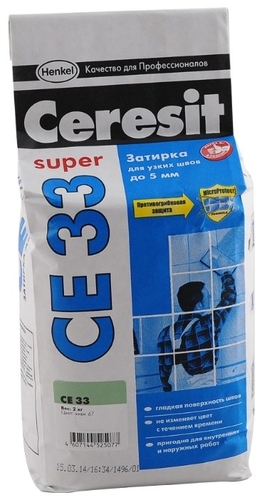Затирка Ceresit CE 33 Super 2 кг