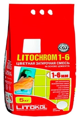 Затирка Litokol Litochrom 1-6 5 кг Сквирел 