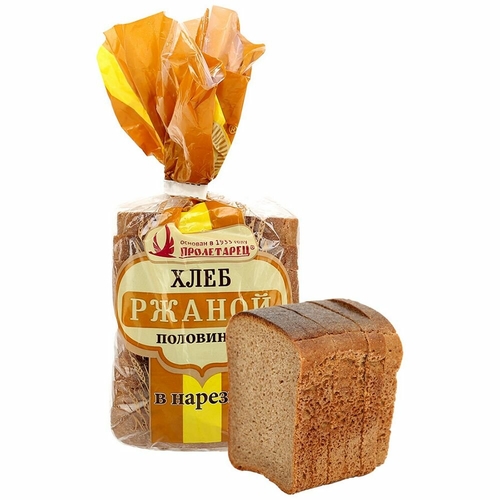 Хлеб Ржаной Половинка в Нарезке