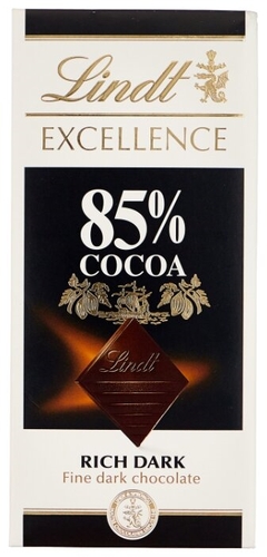 Шоколад Lindt Excellence горький, 85% какао SPAR 