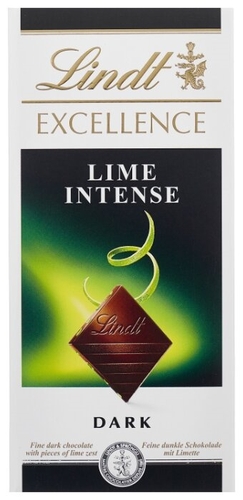 Шоколад Lindt Excellence темный с лаймом SPAR 