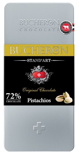 Шоколад Bucheron Stand'art горький с фисташкой SPAR 