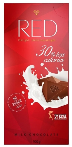 Шоколад Red Delight молочный 25%
