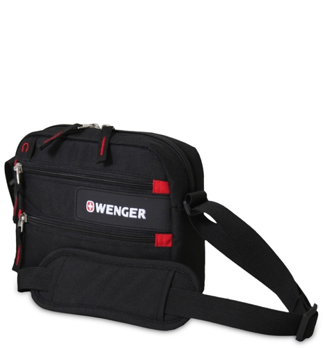 Сумка Wenger для документов 18322135 Horizontal accessory bag *Черный/Красный Спортмастер 