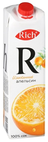 Сок Rich Апельсин, с крышкой Светофор 