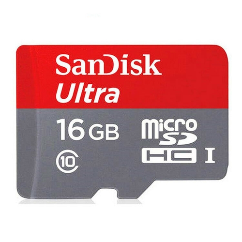 Карта памяти Micro SD Card 16Gb, Sandisk, 98 Мбит/сек, класс C10 Связной 