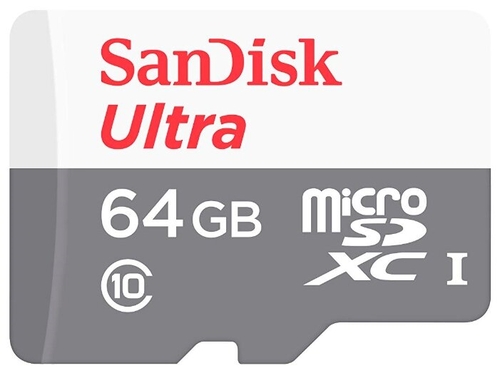 Карта памяти SanDisk Ultra microSDXC Class 10 UHS-I 80MB/s 64GB Связной 