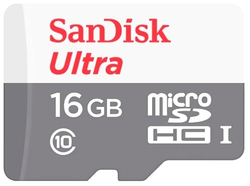 Карта памяти SanDisk Ultra microSDHC Class 10 UHS-I 80MB/s 16GB Связной 