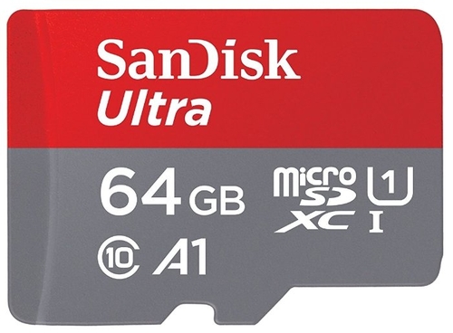 Карта памяти SanDisk Ultra microSDXC Class 10 UHS Class 1 A1 100MB/s 64GB + SD adapter Связной 