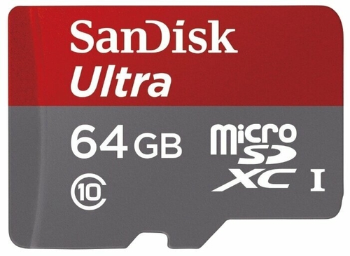 Карта памяти SanDisk Ultra microSDXC Class 10 UHS-I 48MB/s 64GB + SD adapter