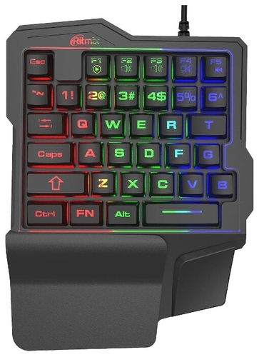 Клавиатура Ritmix RKB-209BL Gaming Black USB ТЕХНО 