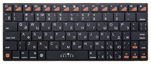 Клавиатура OKLICK 840S Wireless Keyboard Black Bluetooth ТЕХНО 