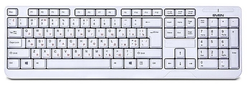 Клавиатура SVEN KB-C2200W White USB ТЕХНО Бобруйск
