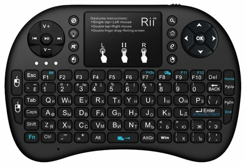 Клавиатура Rii RT-MWK08 Black USB ТЕХНО 
